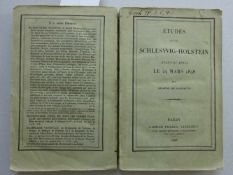 Lasiauve, E. de.Études sur le Schleswig-Holstein avant et après le 24 Mars 1848. Paris, Garnier,