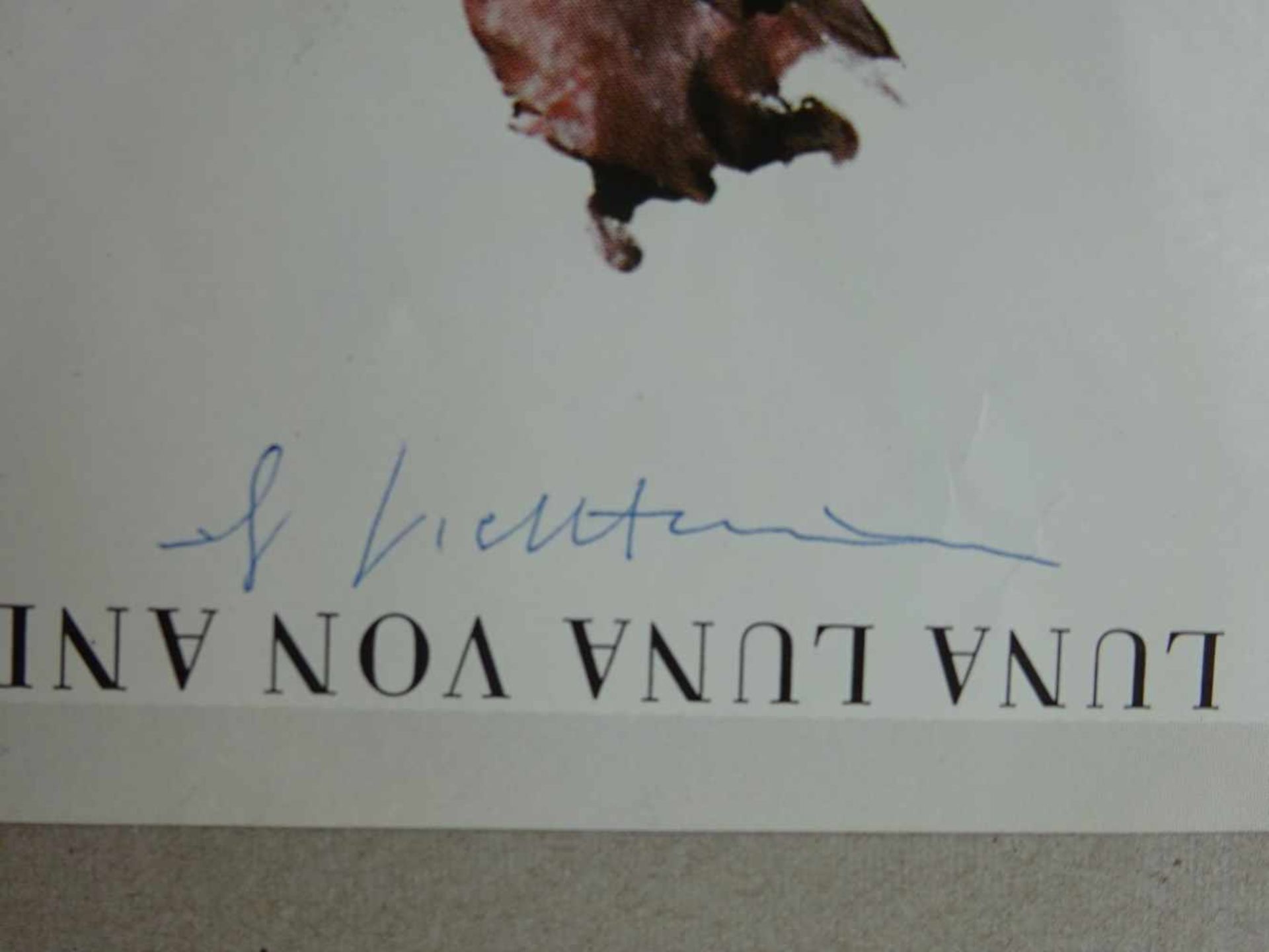 Lichtenstein, Roy(Manhattan 1923 - 1997). Luna Luna. Offsetplakat von 1987. Signiert. 63 x 42,5 cm. - Bild 3 aus 4