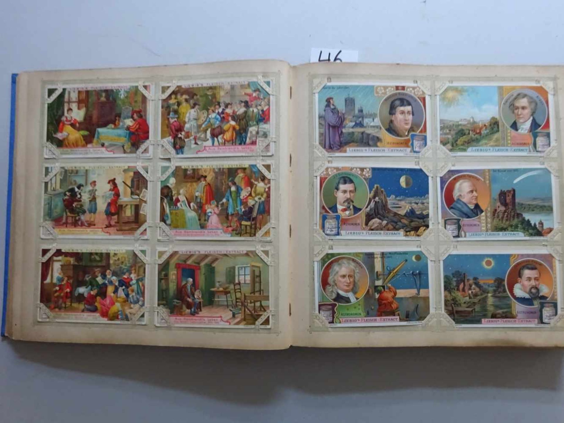 Liebig-Bilder.-Album mit 600 chromolithogr. Sammelbildern. Um 1890. 4°. Lose eingesteckt in illustr. - Bild 4 aus 5