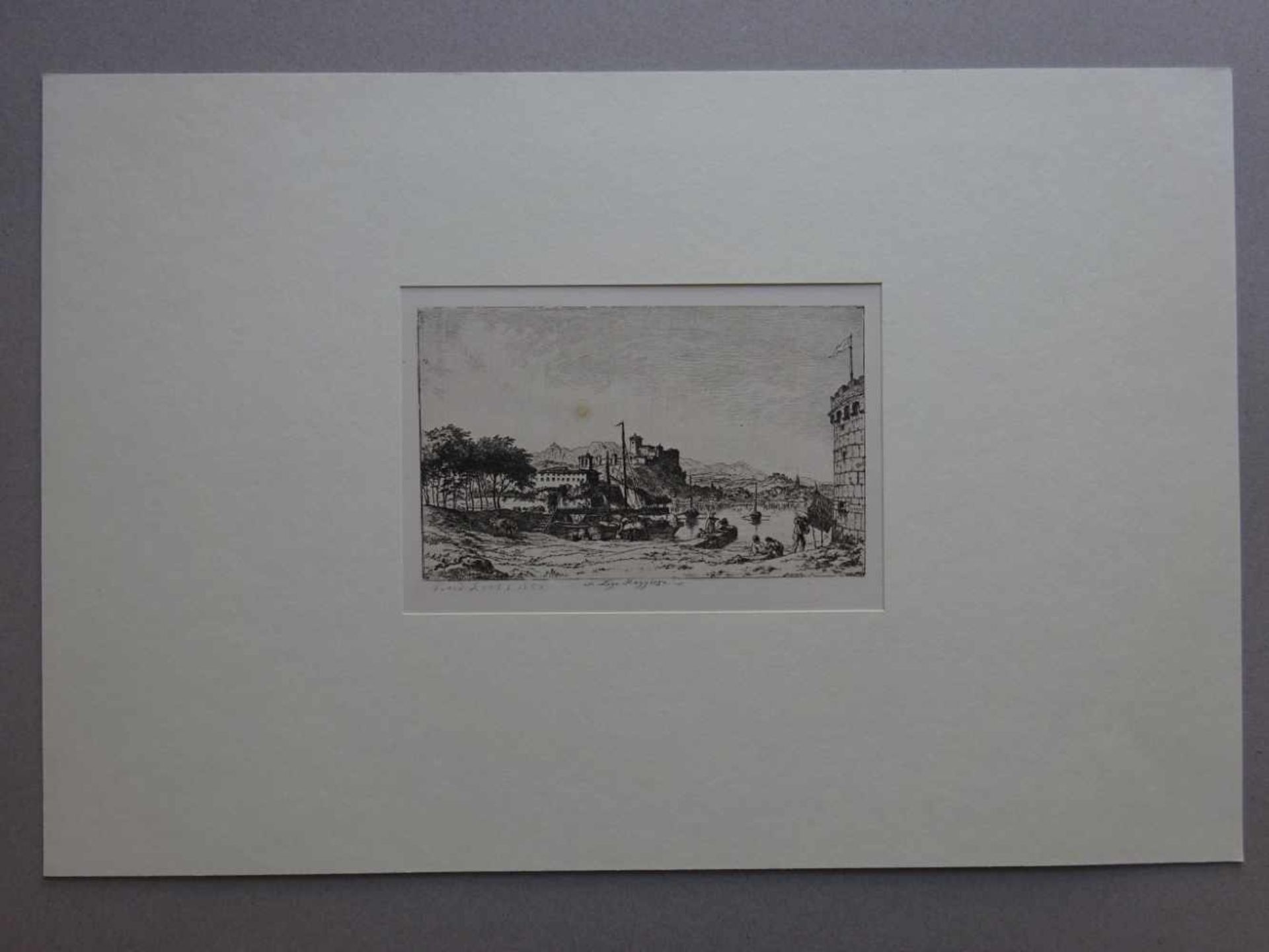 Loos, Friedrich(Graz 1797 - 1890 Kiel). 5 Radierungen, um 1847-1858. Jeweils in der Platte signiert, - Bild 2 aus 5