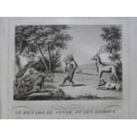 Fabeln.- La Fontaine, J. de.Fables. Edition taille douce. 2 Bde. Paris, Lecointe u. Pougin, 1834.