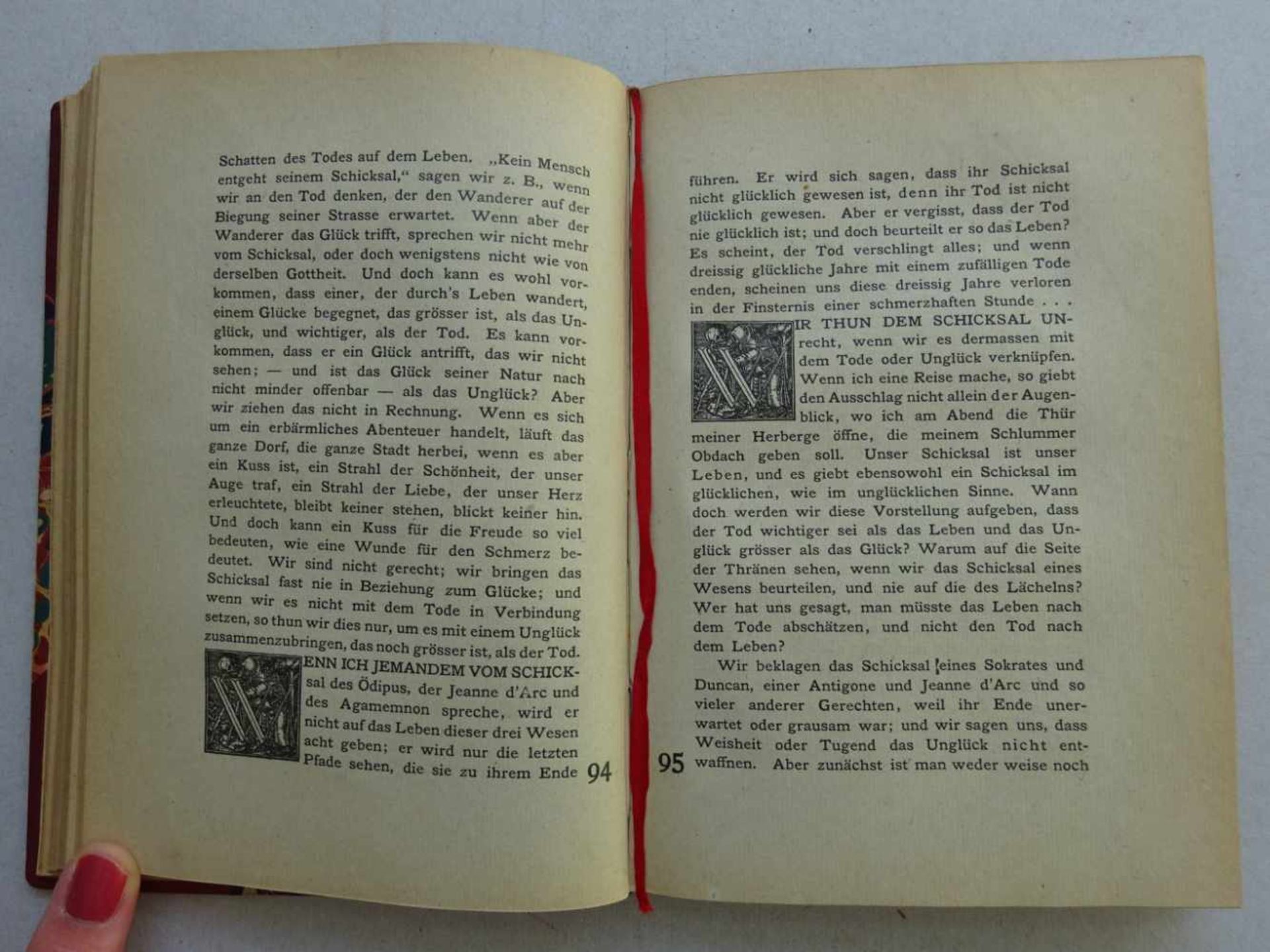Einband.- Maeterlinck, M.Weisheit und Schicksal. Leipzig, Diederichs, 1899. 231 S. Mit Buchschmuck - Bild 3 aus 3
