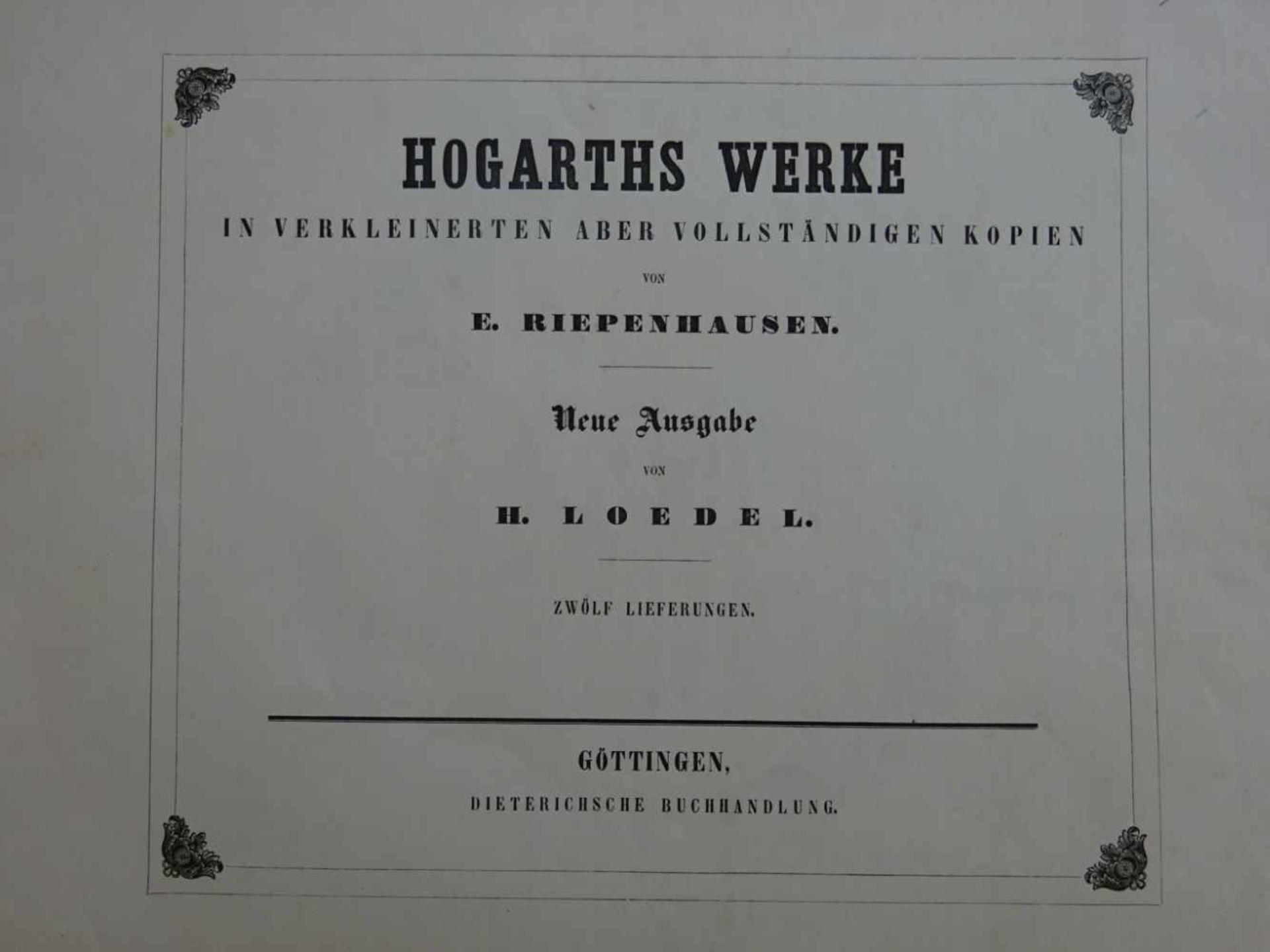 Kunst.- Hogarth.- Lichtenberg, G.C.Ausführliche Erklärung der Hogarthischen Kupferstiche, mit - Bild 2 aus 5