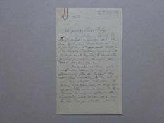 Brod, Max.Eigenhändiger Brief mit Unterschrift an Limes-Verlag in Wiesbaden. Datiert '11.X.1950'.