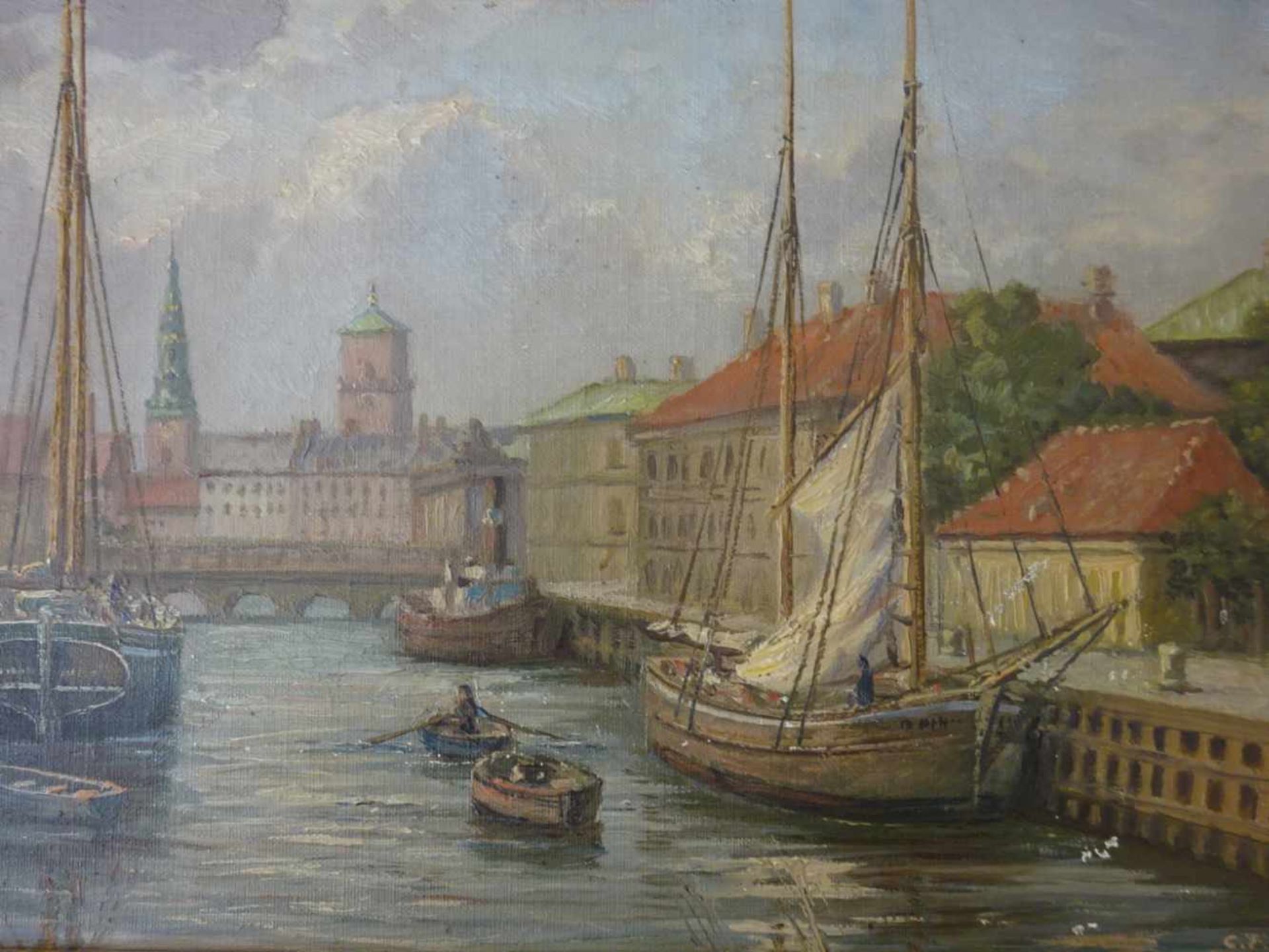 Dänische Kunst.- Ahl, C.F.(dänischer Künstler des 19. Jhdts., lebte in den Niederlanden). - Bild 2 aus 5
