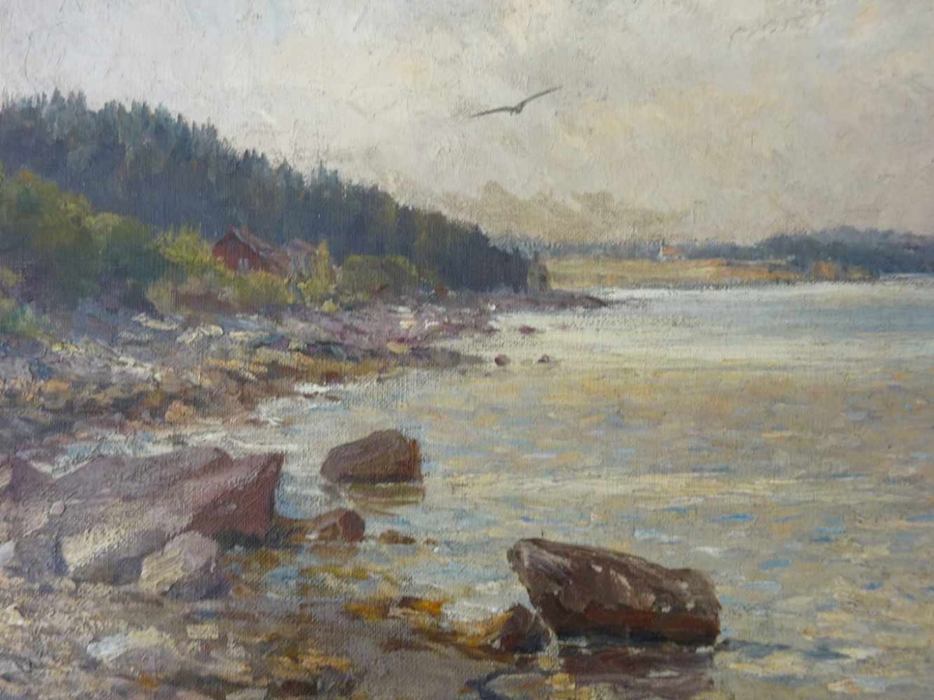 Reuter, Elisabeth(Lübeck 1853 - 1903 Heidelberg). Aasgaardstrand. Öl auf Leinwand. 1898. Unten - Bild 2 aus 4