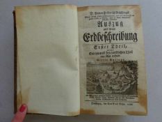 Büsching, A.F.Auszug aus seiner Erdbeschreibung. Erster Theil, welcher Europa und den nördlichen