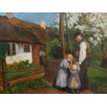 Dänische Kunst.- Brendekilde, Hans Andersen (?)(Braendekilde/Odense 1857 - 1942 Jyllinge). Ved