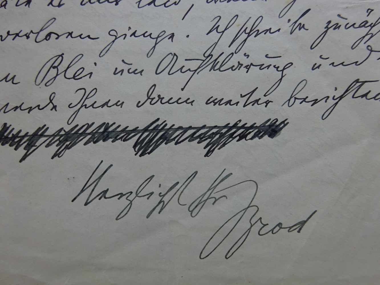 Brod, Max.Eigenhändiger Brief mit Unterschrift an Alfred Wolfenstein (Lyriker; 1883-1945). - Image 2 of 2