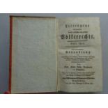 Recht.- Omtepda, D.H.L. v.Litteratur des gesamten sowohl natürlichen als politischen Völkerrechts.