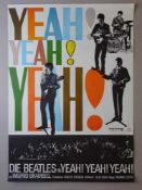 Plakate.-Die Beatles in Yeah! Yeah! Yeah!. Farbiges Offset-Filmplakat von 1969. 83 x 60 cm.Bunter