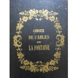 Fabeln.- La Fontaine, J. de.Choix de Fables. Edition Taille-Douce. Tours, Berthiault, um 1850. 80