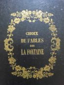 Fabeln.- La Fontaine, J. de.Choix de Fables. Edition Taille-Douce. Tours, Berthiault, um 1850. 80