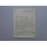 Brod, Max.Eigenhändiger Brief mit Unterschrift an Efraim Frisch (Schriftsteller; 1873-1942). Datiert