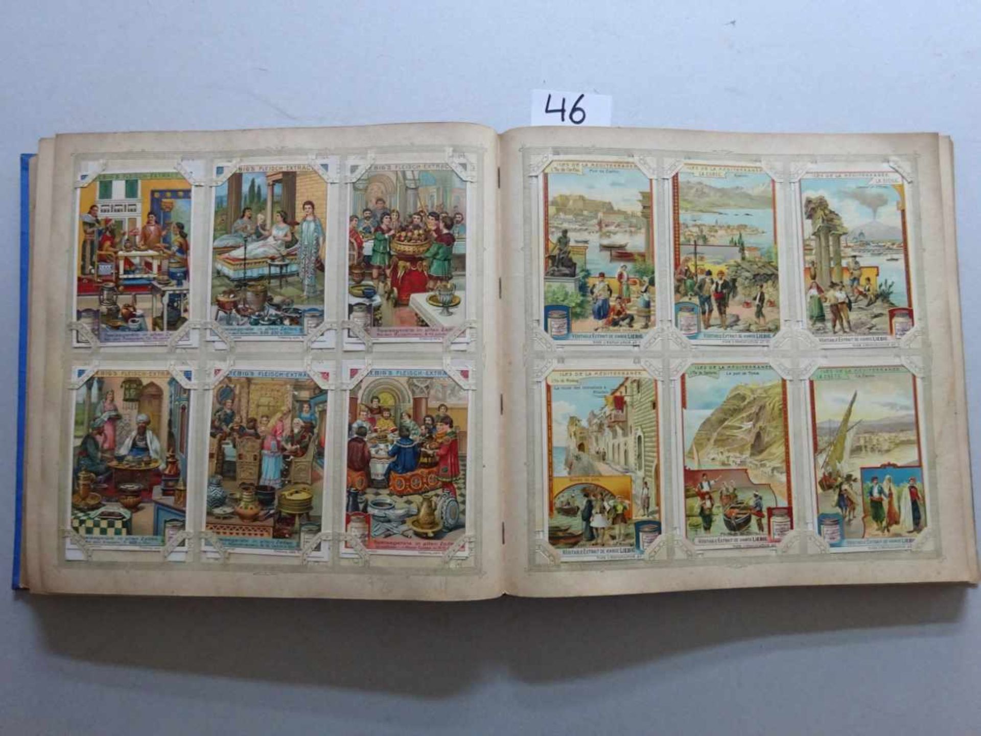 Liebig-Bilder.-Album mit 600 chromolithogr. Sammelbildern. Um 1890. 4°. Lose eingesteckt in illustr. - Bild 5 aus 5