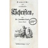 Swift, J.Satyrische und ernsthafte Schriften. 8 in 4 Bdn. Hamburg u. Leipzig (d.i. Zürich,