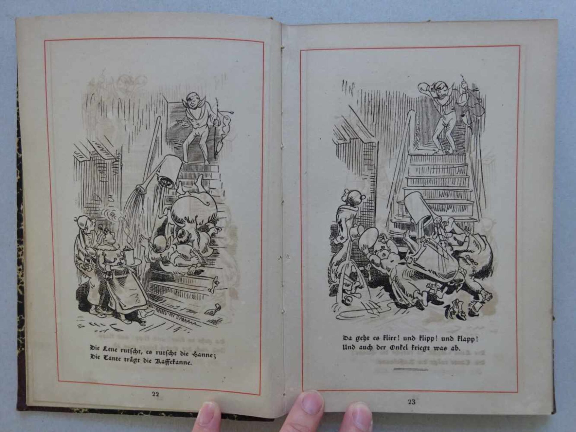 Busch, Wilhelm.Konvolut von 9 illustr. Werken (davon 1 doppelt) in 9 Bdn. Heidelberg u. München, - Image 4 of 6