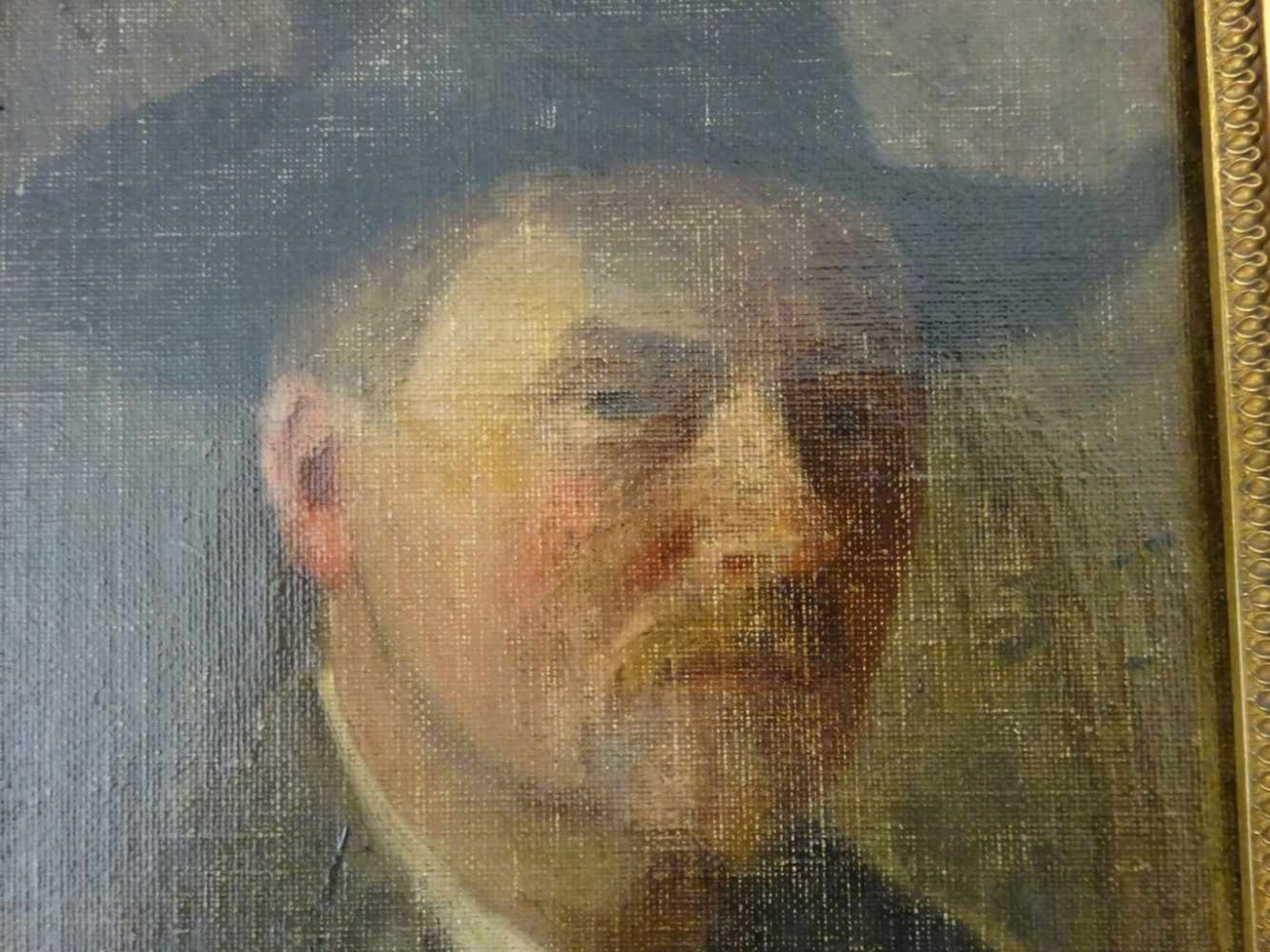 Dänische Kunst.- Johansen, Axel(Roskilde 1872 - 1938 Kopenhagen). Porträt eines Herrn. Öl auf - Bild 2 aus 5