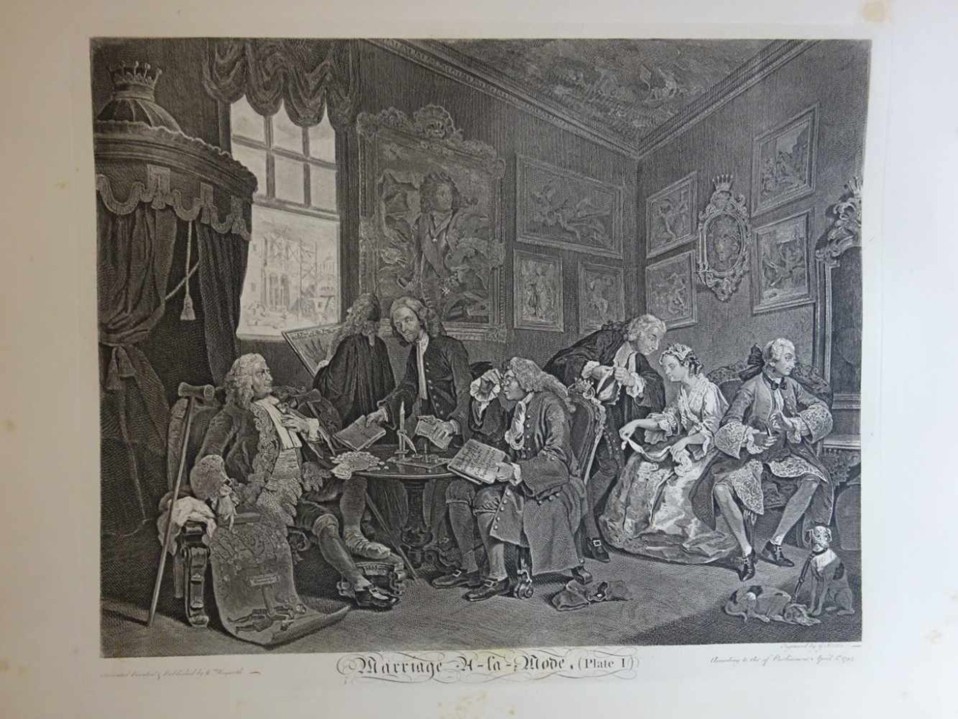 Kunst.- Hogarth, W.The works of William Hogarth from the original plates restored by James Heath. - Bild 5 aus 7