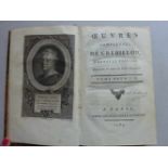 Crebillon, P.-J.Oeuveres complettes. Nouvelle édition. 3 Bde. Paris, Les Libraires Associés, 1785.