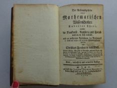Wolf, C. Freiherr v.Der Anfangsgrunde aller Mathematischen Wissenschaften Anderter Theil, welcher