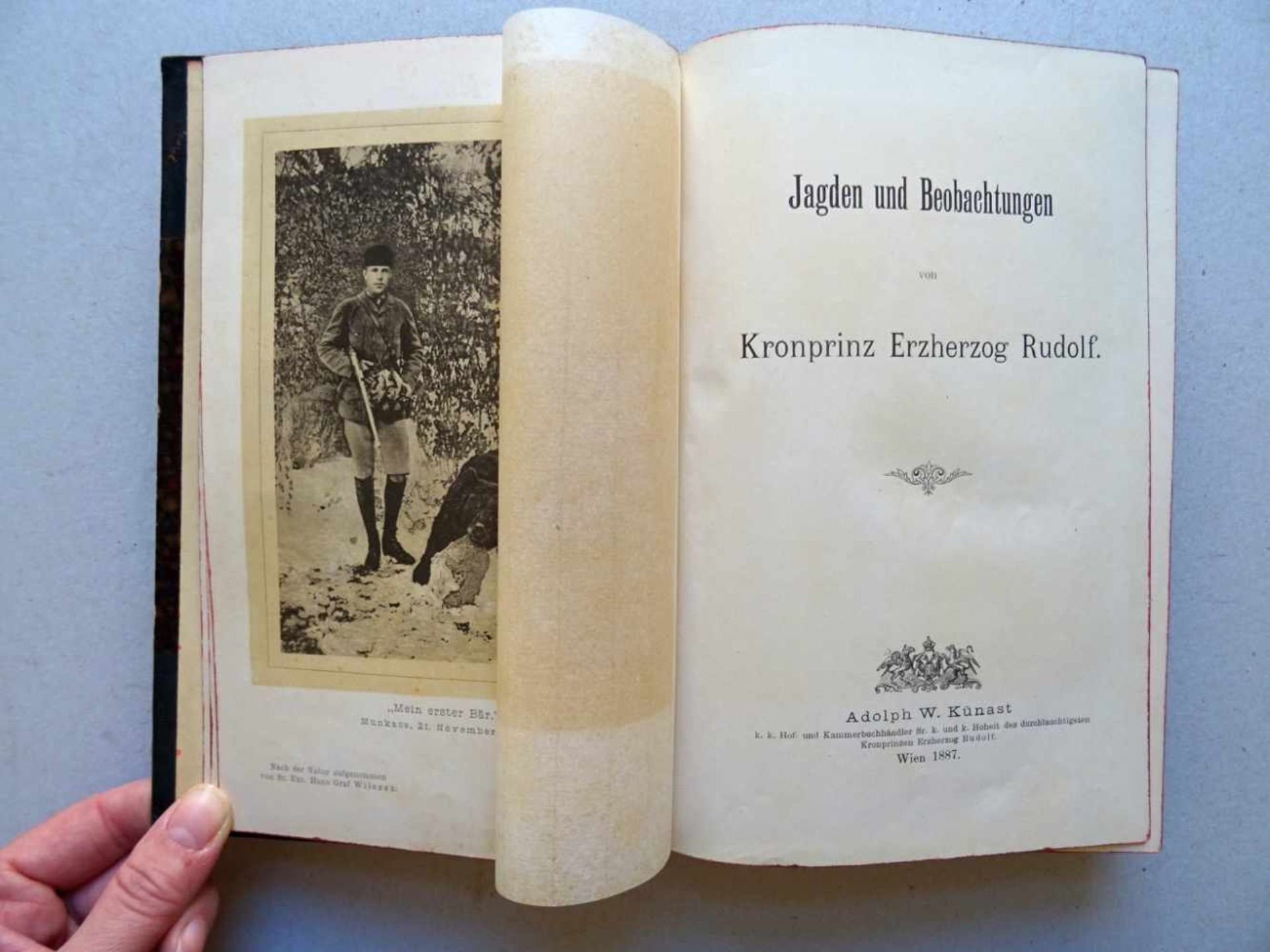 Jagd.- Rudolf, Kronprinz Erzherzog v. Österreich.