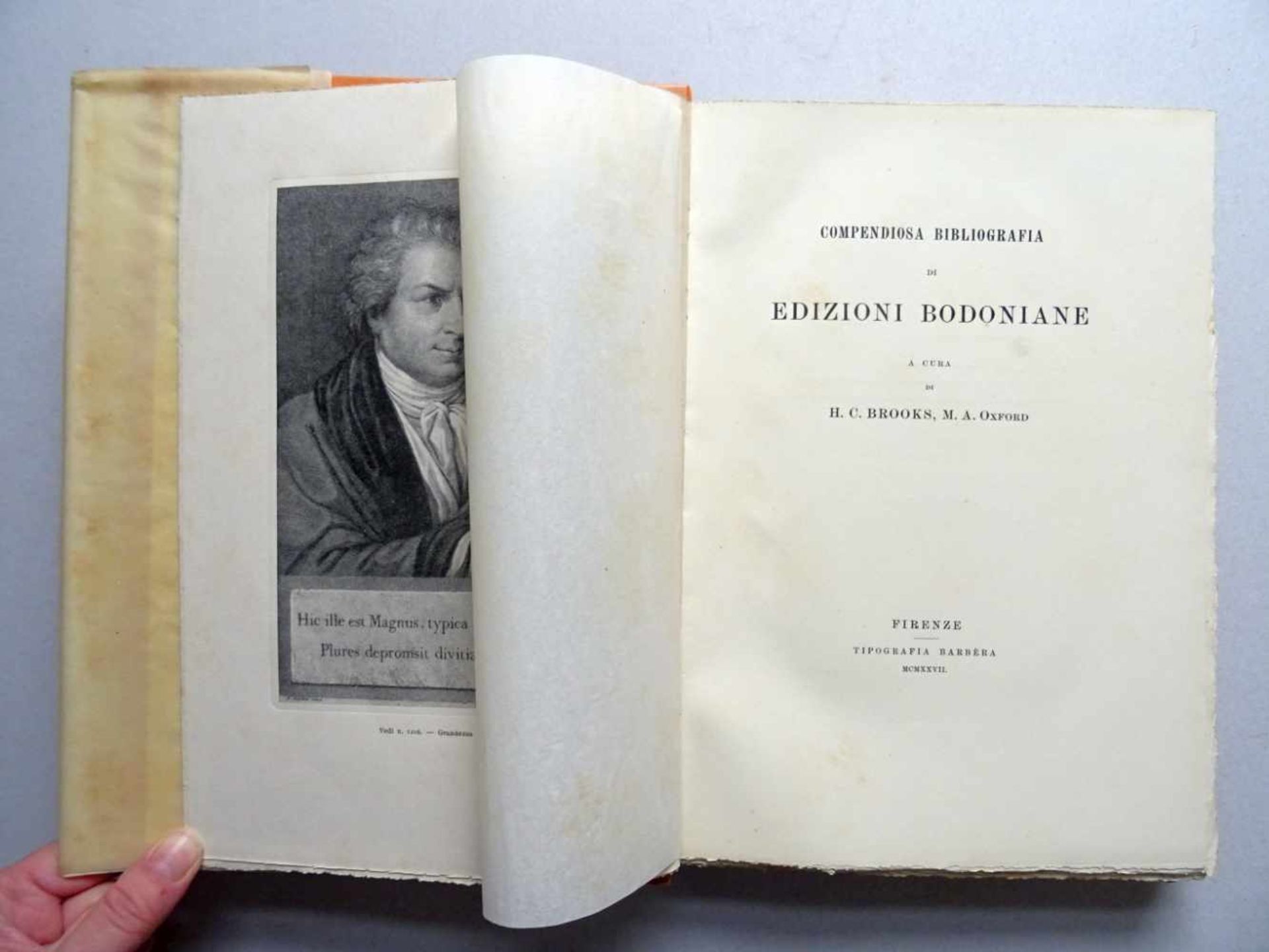 Bibliographie.- Bodoni.- Brooks, H.C. - Image 2 of 4