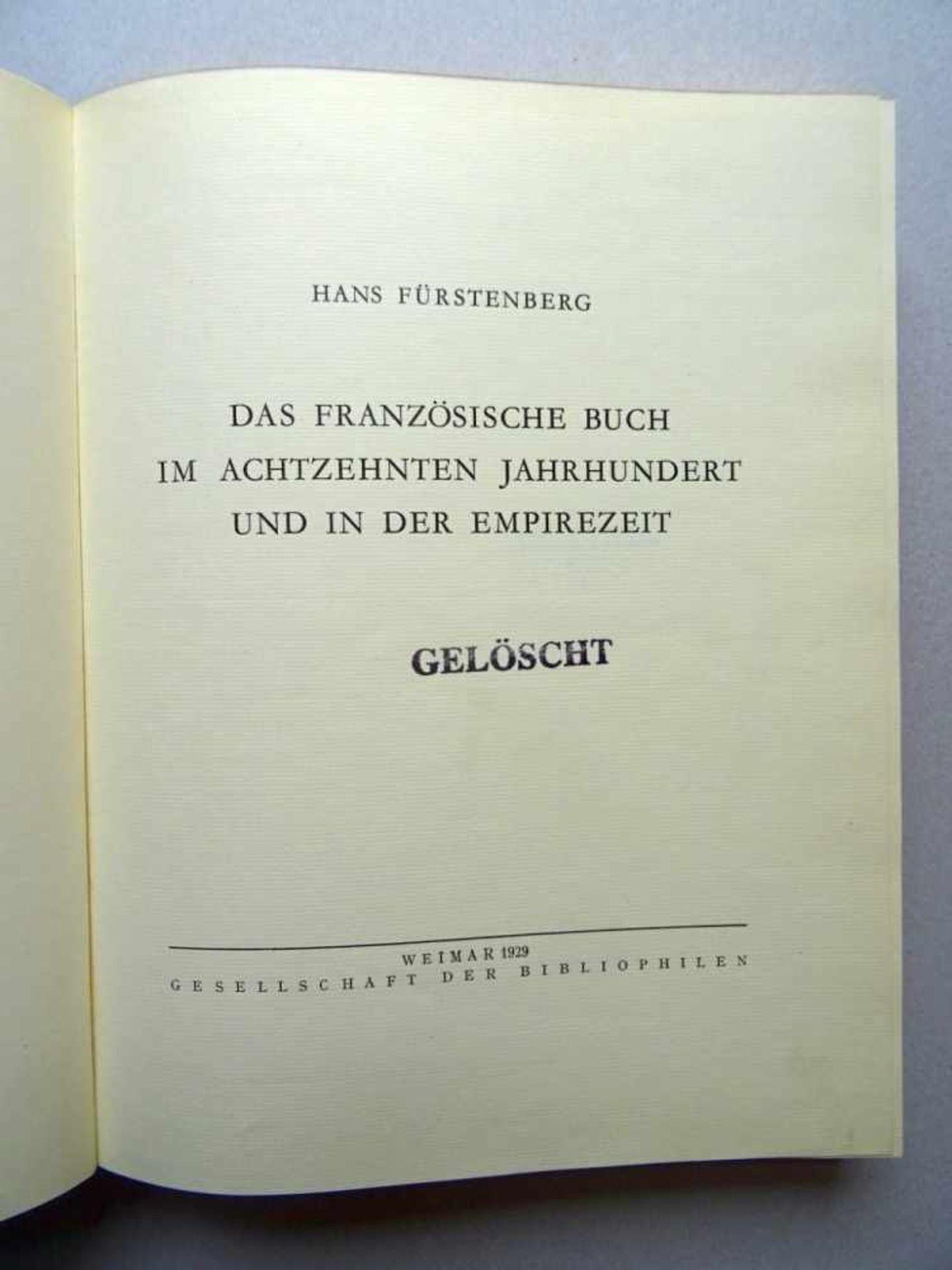 Bibliographie.- Fürstenberg, H.