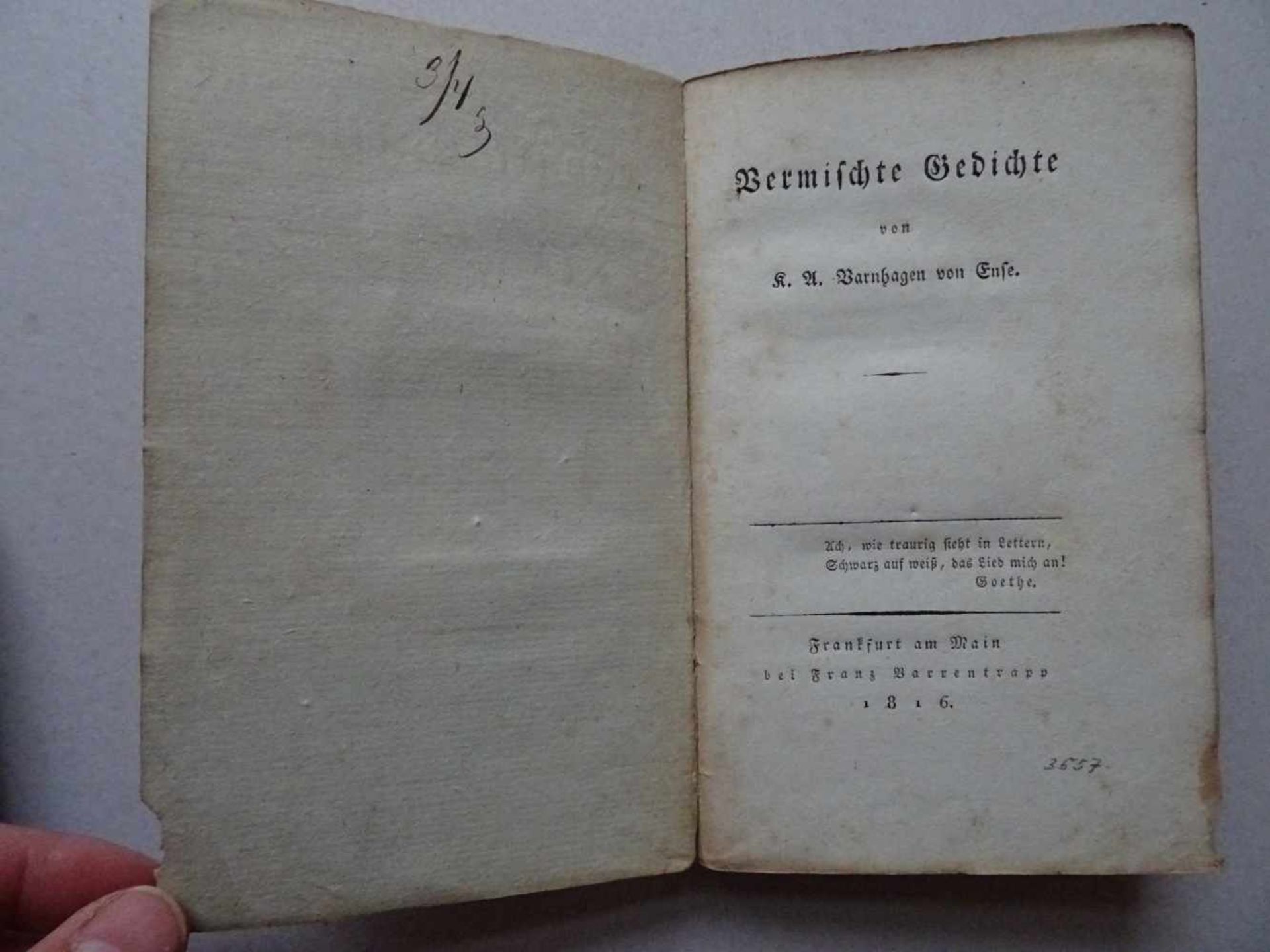 Varnhagen van Ense, K.A. - Bild 3 aus 7