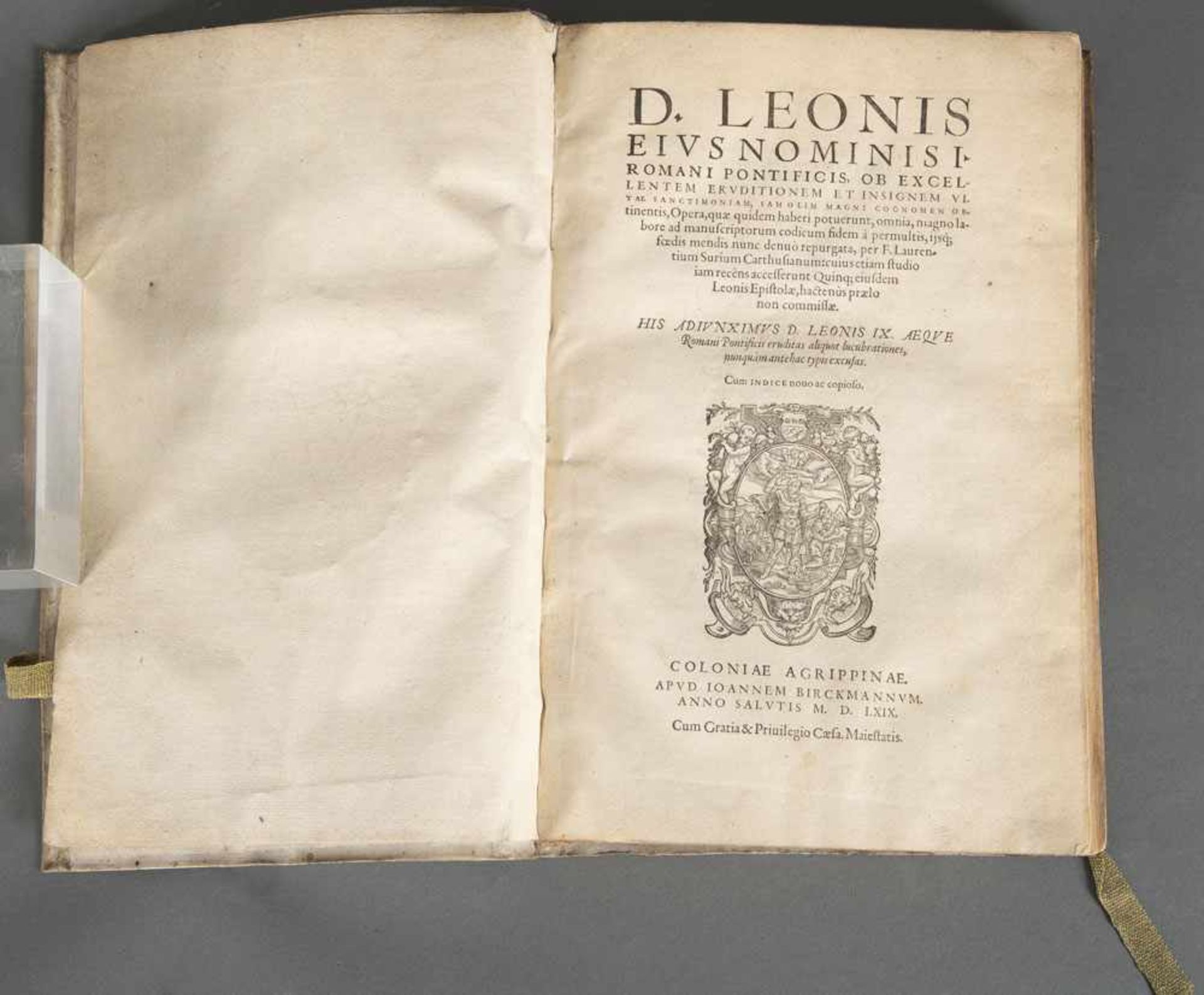 D. Leonis eius nominisi romani pontifices ob excellentem eruditinem et insignem, - Bild 2 aus 2