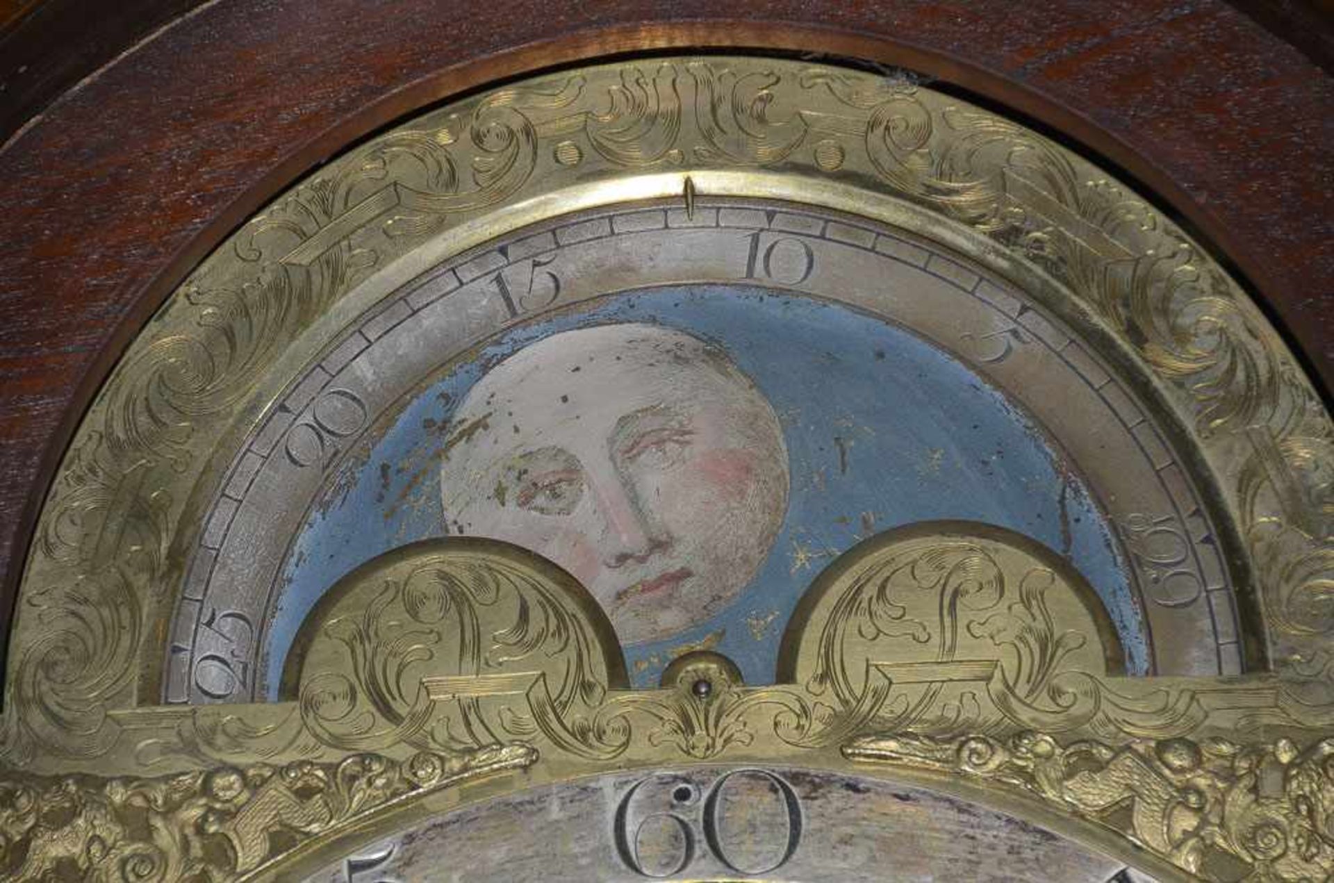 Barockstanduhr. London, William Addis 18. Jh. Mit hochrechteckigem Uhrenkasten, Kopf mit vier - Bild 13 aus 13
