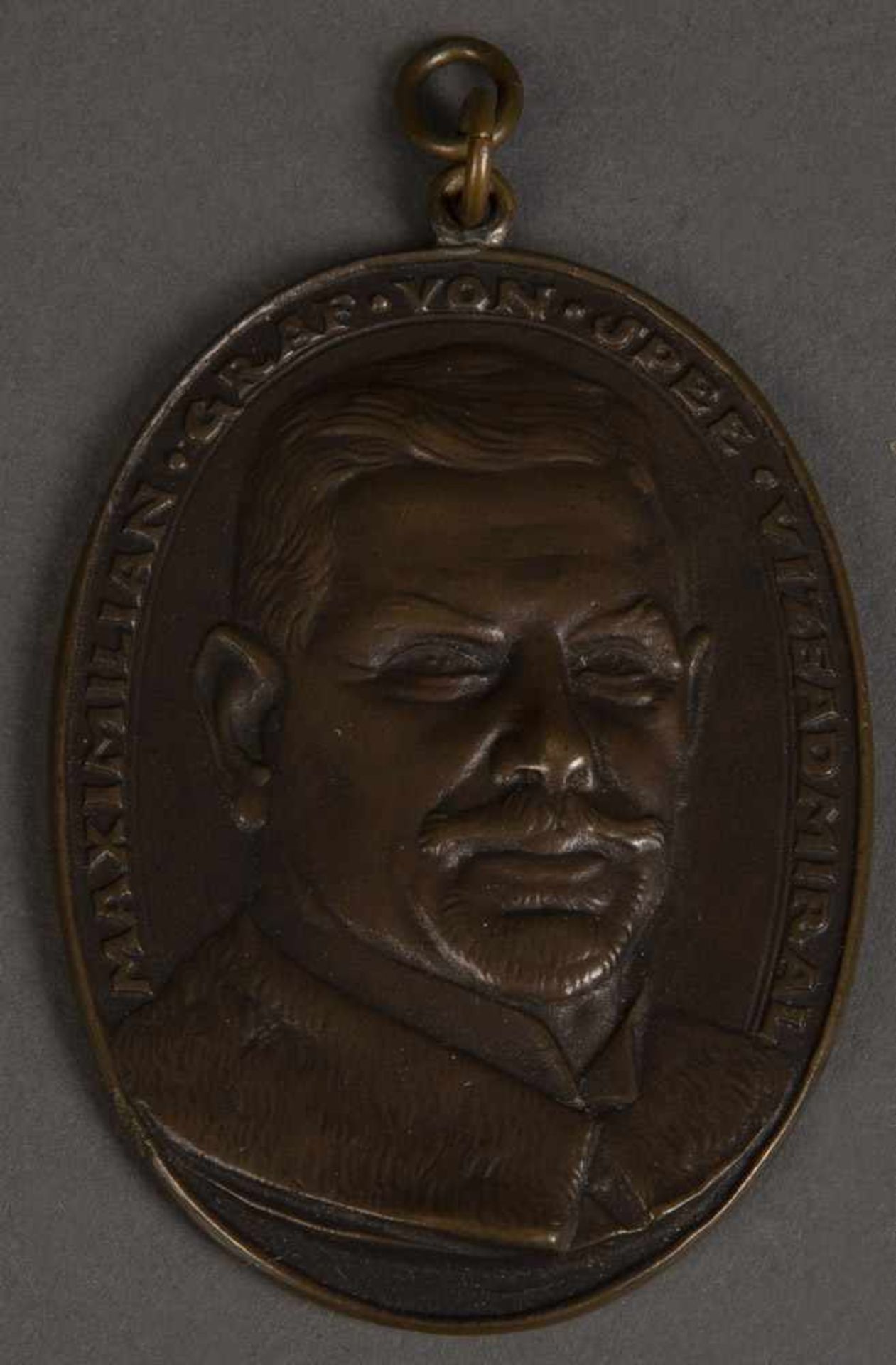 Große Medaille von Maximilian Graf Spee Vizeadmiral zur Erinnerung an die Seeschlacht bei Santa