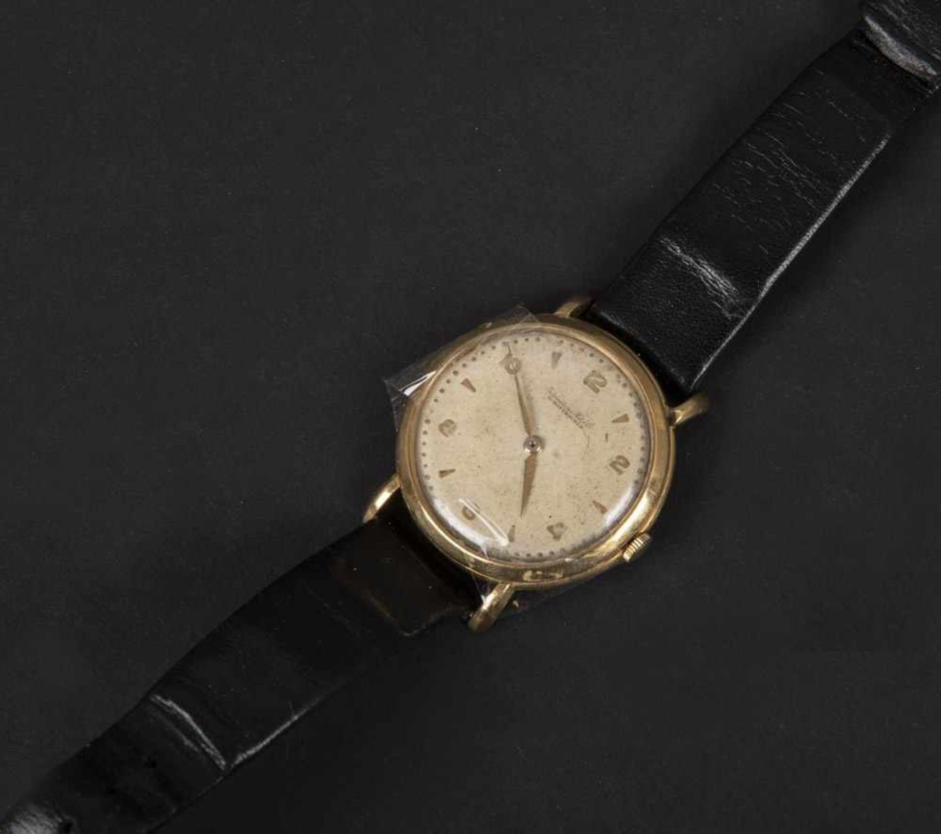 IWC-Herrenarmbanduhr mit Lederarmband. Schaffhausen, International Watch Company 1950er/1960er