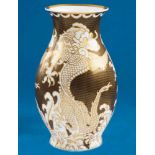 Vase. Rosenthal 1927. Porzellan, gold bemalt. Modellnummer S 709, Entwurf Julius Guldbrandsen, H=