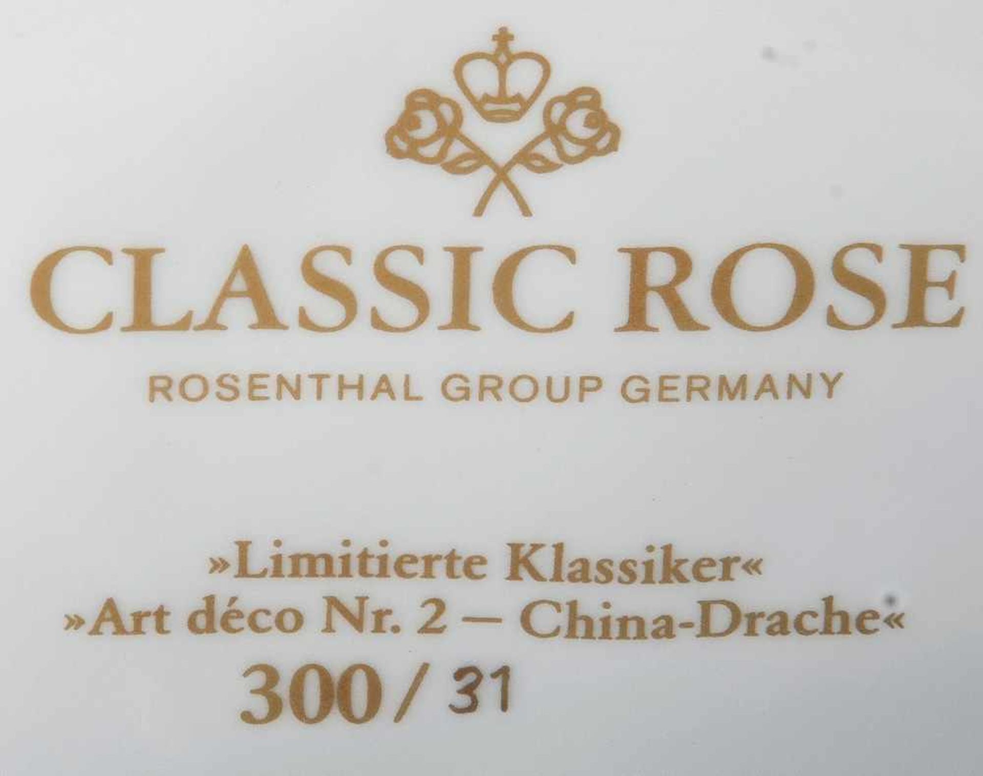 China-Drache Geck, auf losem Sockel. Rosenthal 1983-1991. Limitierte Klassiker 300/31, - Bild 2 aus 5