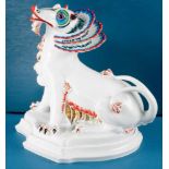 China-Drache Geck, auf losem Sockel. Rosenthal 1983-1991. Limitierte Klassiker 300/31,