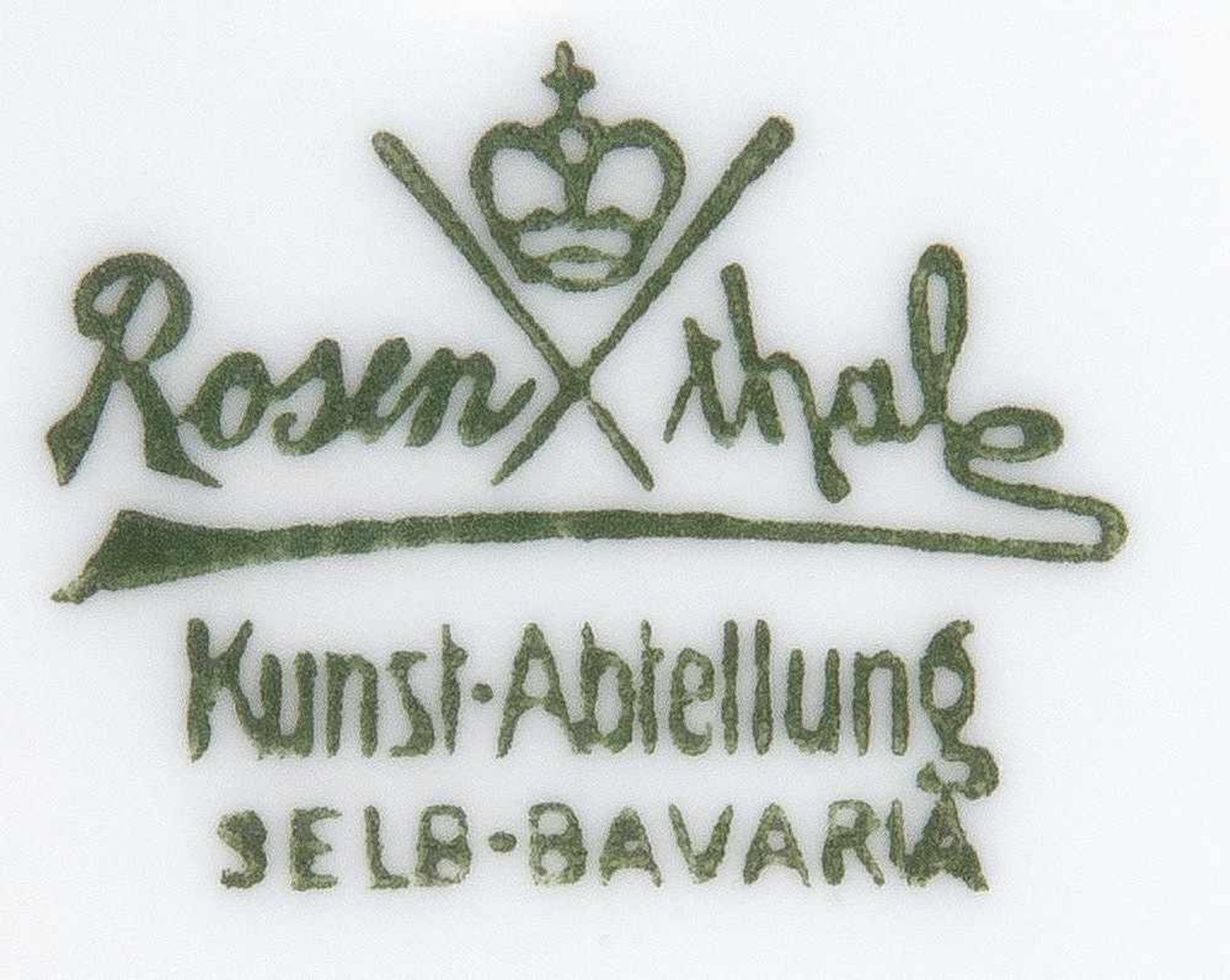 Rosenmädchen. Rosenthal 1914. Porzellan, bunt bemalt. Modellnummer K. 303, Entwurf und sign. A.( - Bild 3 aus 3