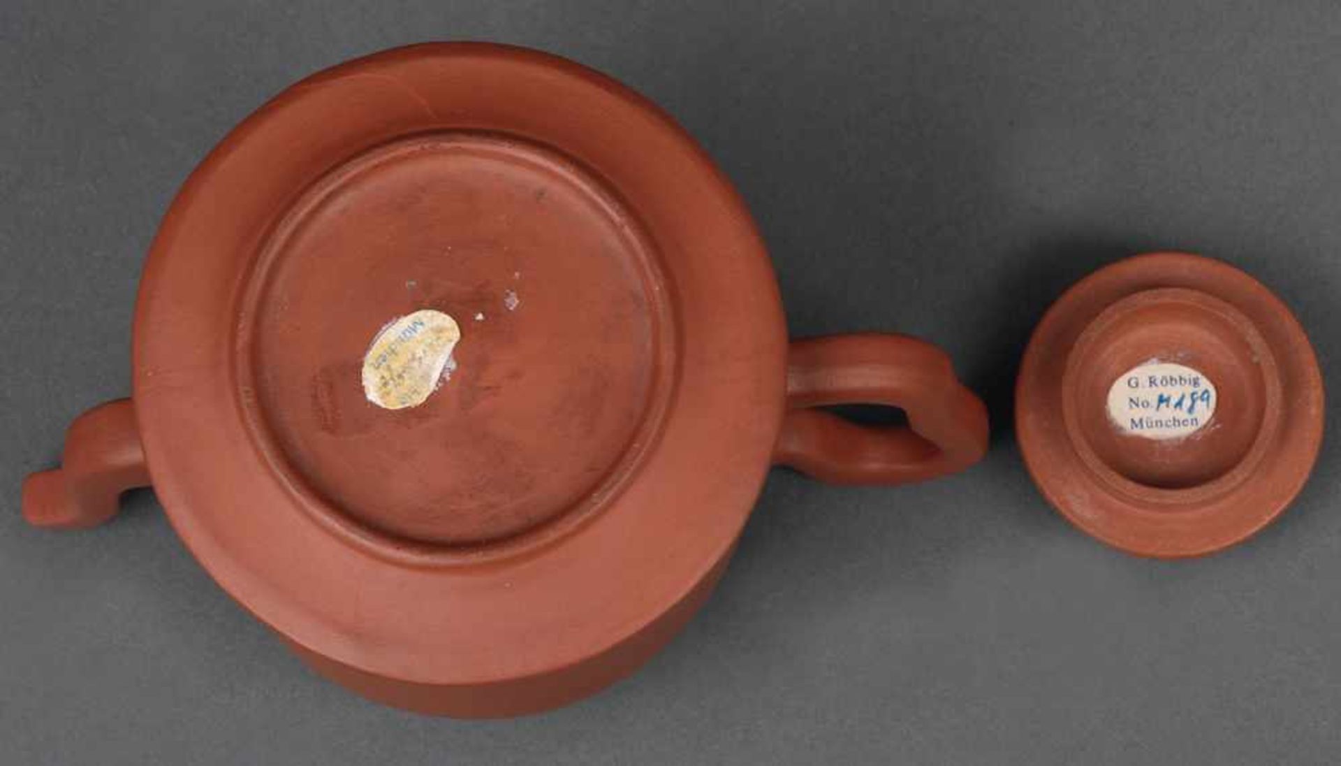 Böttgersteinzeug-Teekanne Glockenteekrügel - Bild 3 aus 3