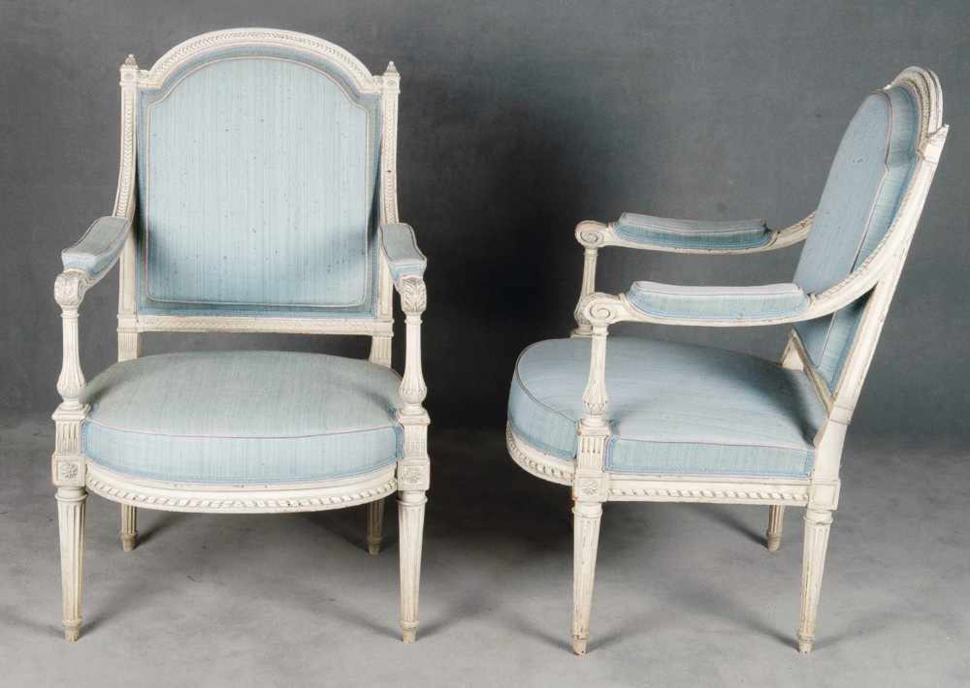 Paar Louis XVI-Fauteuils