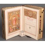 Missale Romanum Carmelitanum, 3. Aufl., in gold geprägtem Ganzlederband, mit Goldschnitt und Me