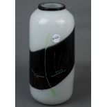 Vase. Murano 20. Jh. Farbloses Glas, mit bunten Einschmelzungen, H=39,5 cm.