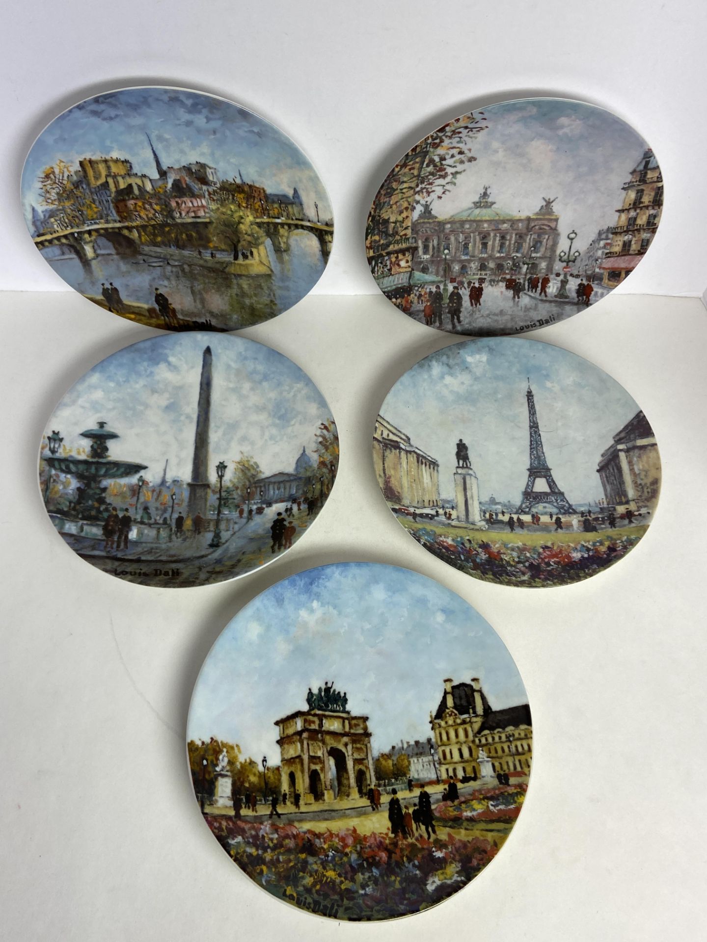 5 Vintage Porcelain Painted Fine China Plates, France D'arceau Limoges '77 - Image 2 of 9