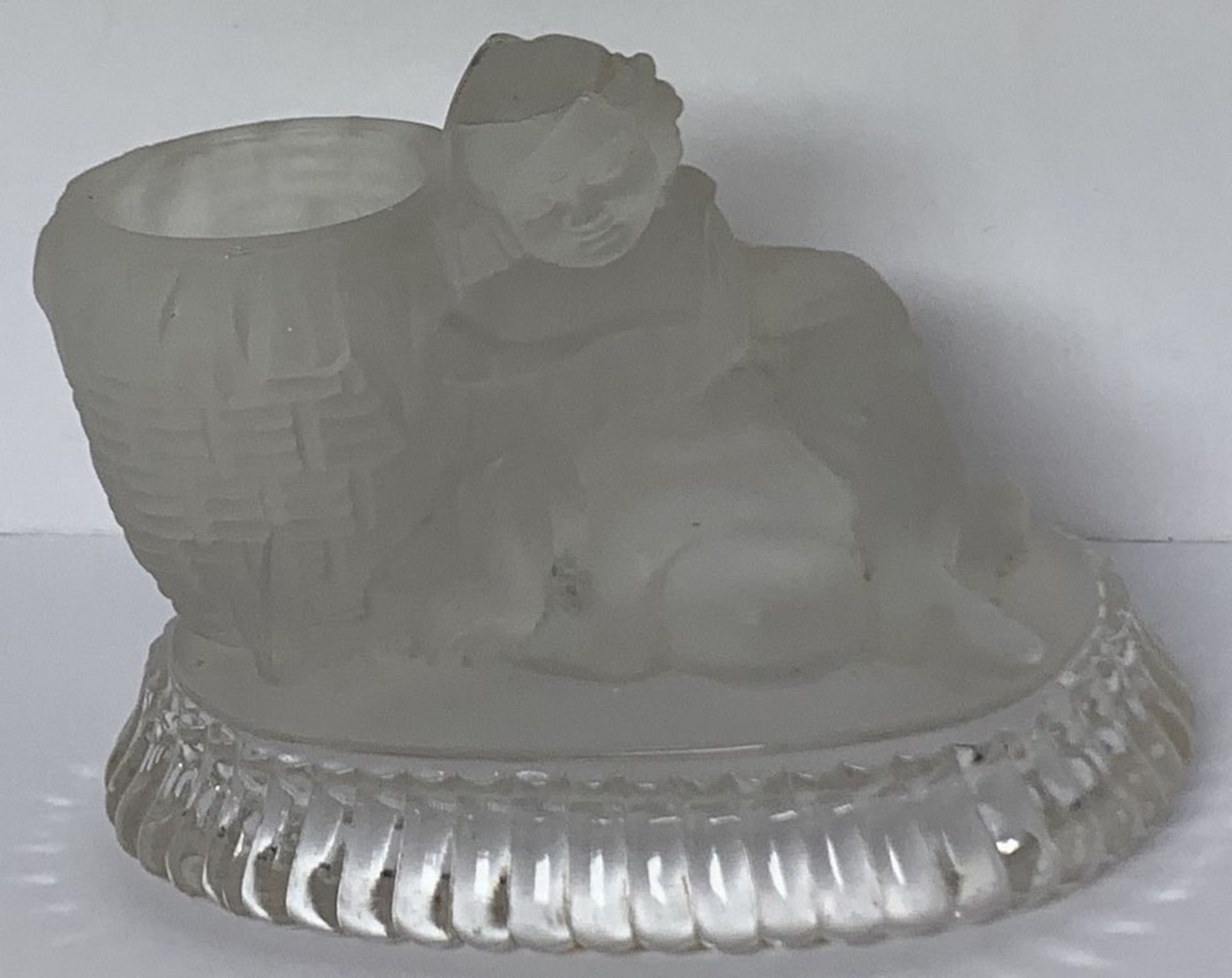 Glass Collectable Figurine, Candle Holder Woman