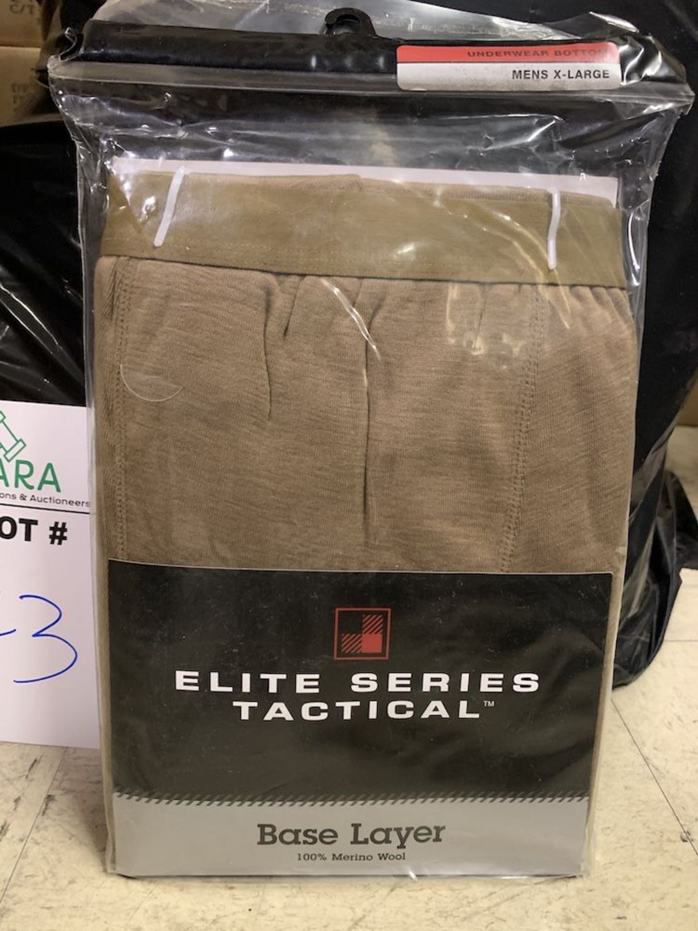 45 Pairs of Elite Series Tactical Base Layer Pants, New in Packaging, Brown, Merino Wool, Retail - Image 2 of 3