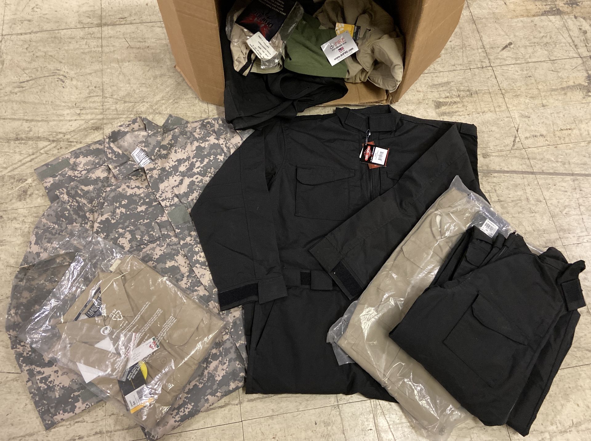 Mixed Box of Tactical Military Performance Wear, Dozens of items, New with Tags - Image 2 of 5