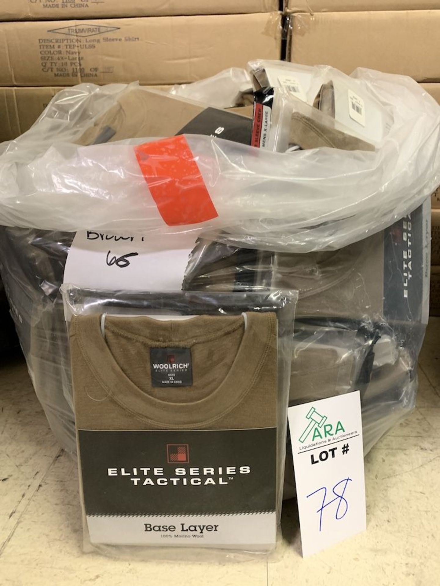 66 Elite Series Tactical Base Layer Short Sleeve Shirts, New in Packaging, Brown, Merino Wool, - Image 4 of 4