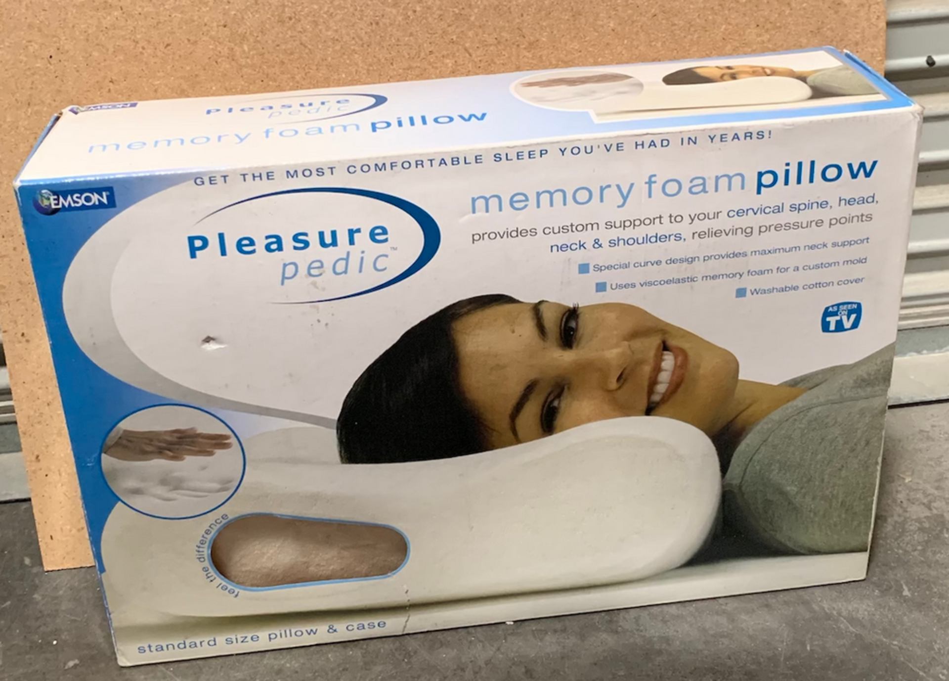 3 Memory Foam Pillows, including Conair Sleeping Set, All in Box - Image 2 of 4