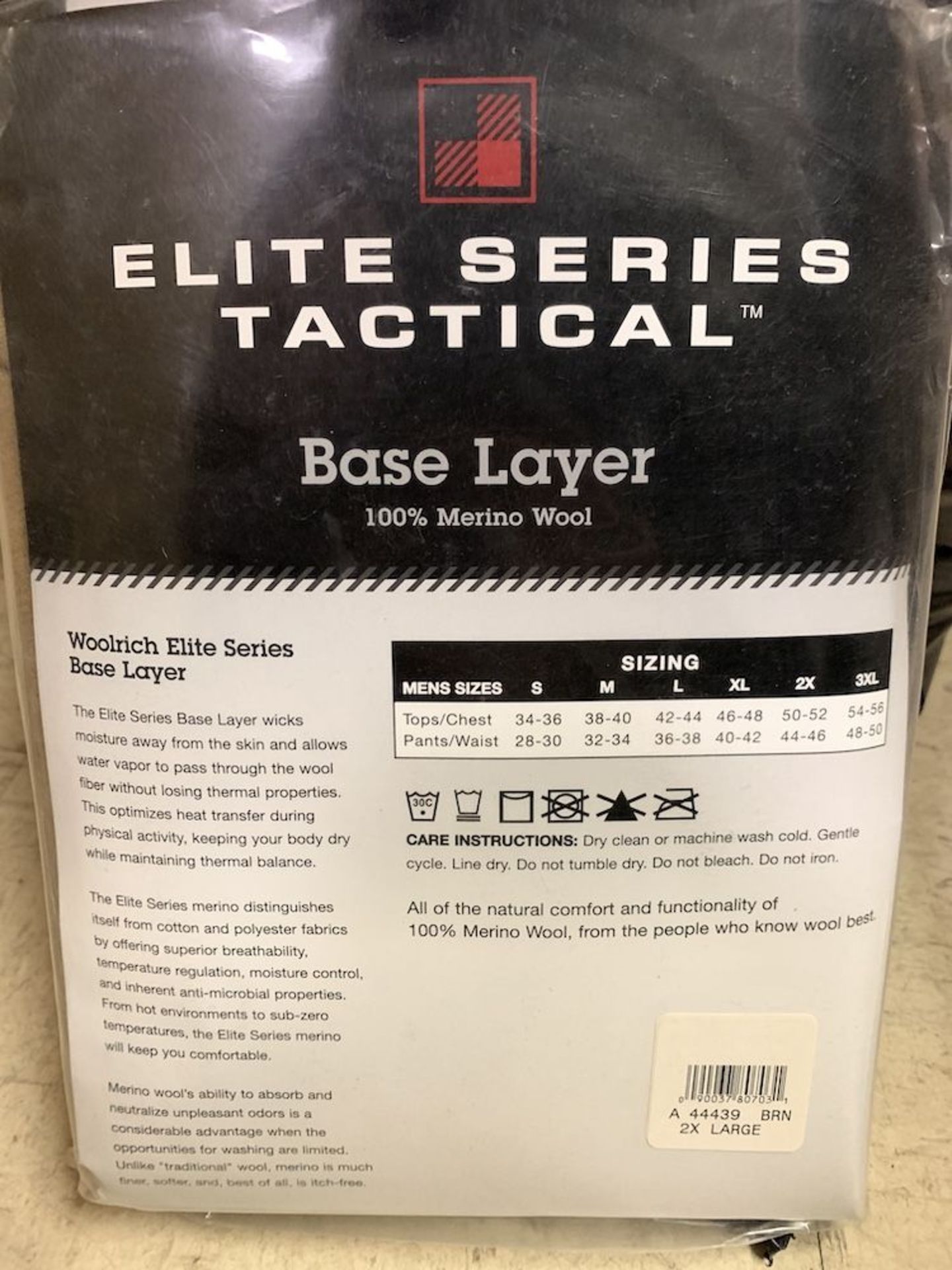 42 Pairs of Elite Series Tactical Base Layer Pants, New in Packaging, Brown, Merino Wool, Retail - Image 5 of 5