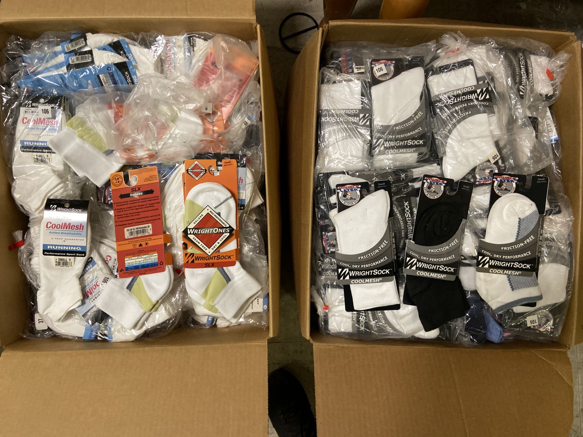 500+ packs of New Socks, Wrightsocks Various Styles, Various Colors and Styles