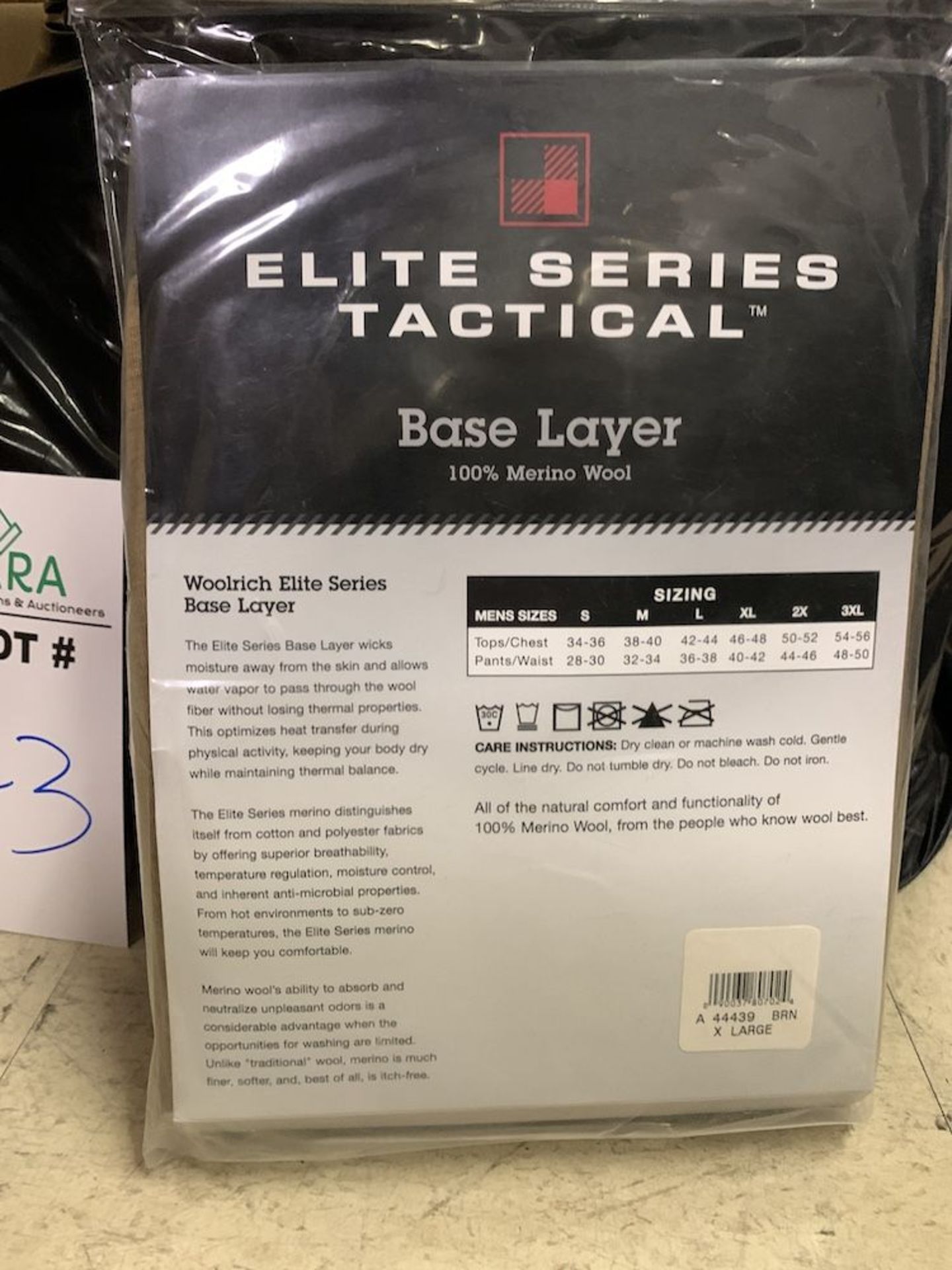 45 Pairs of Elite Series Tactical Base Layer Pants, New in Packaging, Brown, Merino Wool, Retail - Image 3 of 3